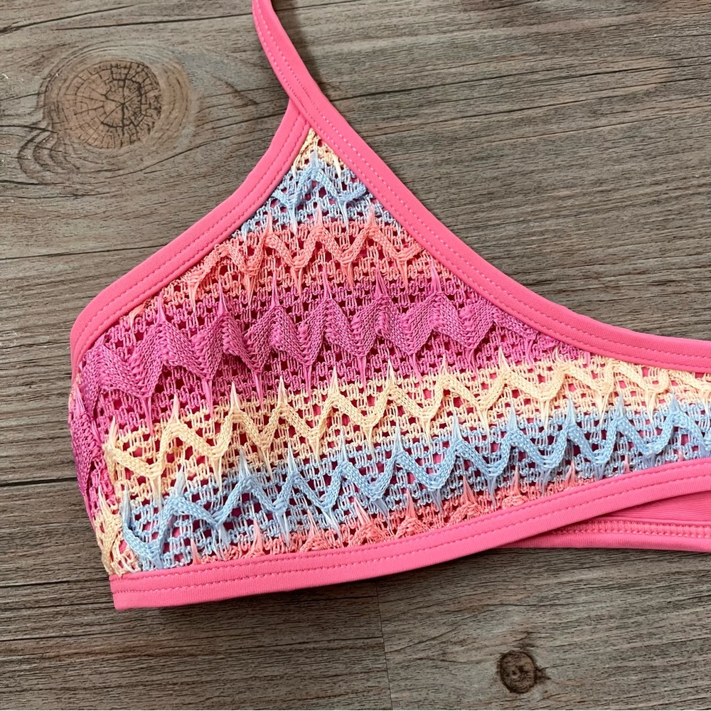 Strawberry Milk Mob Piper Crochet Bikini Top - Picture 8 of 8